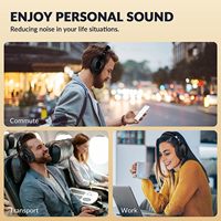 Pabrik Model baru nirkabel Bluetooth Anc headphone headset Over-ear kebisingan membatalkan headphone