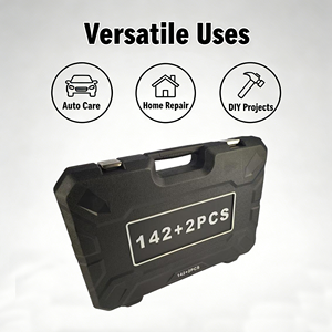 صندوق أدوات مدمج للسيارة مكون من 142+2 قطعة بنظام القياس المتري ويدعم التخصيص من قبل المصنع الأصلي للمعدة - Product Image 4