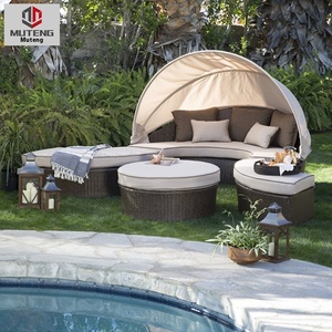 Cama Moderna para Exteriores, Sofá Casual para Patio, <span class=keywords><strong>Terraza</strong></span>, Jardín, Playa, Piscina, Tomar el Sol - Product Image 4