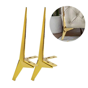 Patas de Muebles Modernas Extra Largas, Inclinadas, de Hierro, con Acabado Pulido y Electrochapado, para Comedor, Apartamento, Hogar u Oficina - Product Image 5