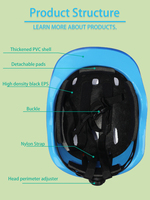Casque de cyclisme ultraléger pour enfants, pour le patinage et la planche à roulettes