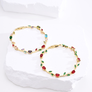 Gioielli Elfic all'Ingrosso, Nuovo Arrivo <span class=keywords><strong>Bracciale</strong></span> a Forma di Tulipano e Rosa, Placcato Oro, Gioiello Delicato, Regalo <span class=keywords><strong>per</strong></span> la <span class=keywords><strong>Festa</strong></span> <span class=keywords><strong>della</strong></span> <span class=keywords><strong>Mamma</strong></span> - Product Image 3