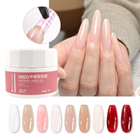 Gel de construction et de renforcement pour extension d'ongles auto-nivelant, effet nude, pour nail art, vente en gros, marque privée OEM ODM