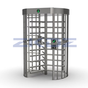 กลไกกึ่งอัตโนมัติแบบหมุนการควบคุมการเข้าถึงคนเดินเท้าลายนิ้วมือสามแขนความปลอดภัยสูงเต็มประตูหมุน - Product Image 4