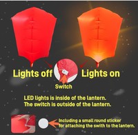 Petit livre rouge Internet célébrité en forme de ballon numérique Kongming Sky Lantern pour le festival nouvel éclairage de vacances
