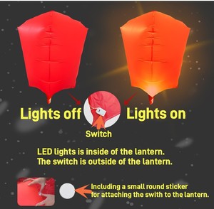 Piccolo libro rosso su Internet celebrità a forma di palloncino digitale Kongming Sky lanterna per il Festival nuova illuminazione per le vacanze - Product Image 4