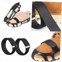 Crampons (griffes antidérapantes) en métal et nylon à sangles réglables, modèle WH-0253, pour chaussures, escalade, travaux en hauteur et activités de plein air