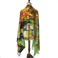 Impression personnalisée hiver chaud pas cher Pashmina écharpes et châles cachemire Pashmina châle hiver Chal De Pashmina