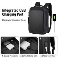 Sac à dos multifonctionnel pour ordinateur portable 15,6 pouces avec port de chargement USB, idéal pour les trajets quotidiens et les voyages en avion