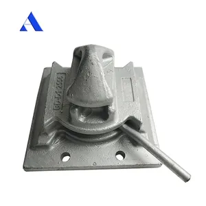 Hot Dip Galvanizado DNV GL Certificado Aparafusado No Recipiente Dovetail Bottom Twist Lock com Placa Parafuso para Venda