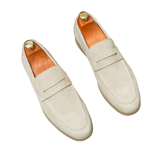 Chaussures habillées en cuir véritable à bout pointu, style dernière mode, grande taille, à enfiler, pour homme, printemps, été, automne - Product Image 1