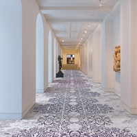 Moquette sur mesure en laine traditionnelle pour hôtel, 4 m de large, à poils coupés, motif floral, à poils longs, résistante aux taches, directement de l'usine pour hall d'hôtel 5 étoiles