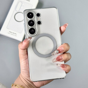 VAWI C020 Étui de téléphone magnétique transparent classique anti-jaunissement en cristal pour Samsung S25 S26 Ultra <span class=keywords><strong>Plus</strong></span> - Product Image 4