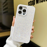Étui de téléphone de luxe en diamant, coque souple en TPU pour téléphones mobiles, étui scintillant pour iPhone 17 Pro Max