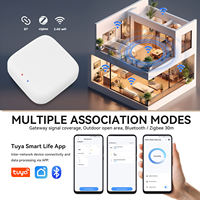 SIXWGH Tuya - Centro de Control Inalámbrico Multimodo para Hogar Inteligente, Alimentado por USB, Compatible con ZigBee 3.0 y BLE, Tipo C