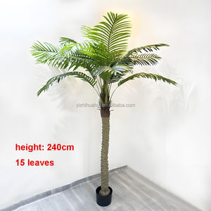 Albero Artificiale Grande per Interni ed Esterni, Decorazione Tropicale, Palma di Cocco Artificiale, Palma Areca Artificiale - Product Image 6