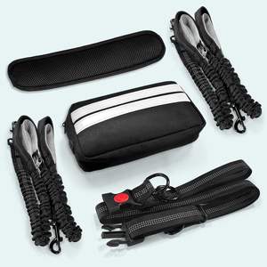 Correas de perro retráctiles dobles Manos libres para 2 perros con bloqueo de seguridad y correas de cinturón extra gruesas para caminar con perros y correr - Product Image 2