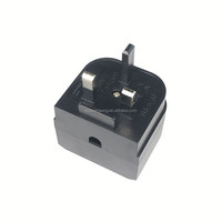 Adaptateur de prise de voyage VDE de type C européen vers type G britannique, en laiton et ABS, 13A 250V, modèle 5730