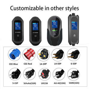 เครื่องชาร์จรถยนต์ไฟฟ้าแบบพกพา 7KW รุ่นใหม่ ชนิดที่ 2 กระแสไฟปรับได้ 32A ปลั๊ก CEE Schuko ควบคุมผ่านแอปอัจฉริยะ สายชาร์จปรับความยาวได้ - Product Image 2