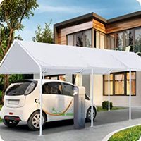 Pare-choc en acier robuste, 10x10x20 pieds, abri de voiture, Garage, tente de fête, carpe en métal