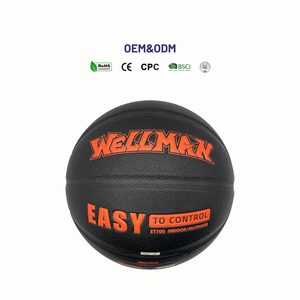WELLMAN-Basket-ball de haute qualité en cuir PU pour enfants et jeunes, taille 7 officielle, avec logo personnalisé, pour entraînement en salle et match, standard - Product Image 1