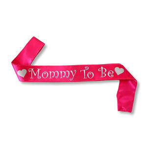 Nicro بالجملة مخصص رخيصة فارغة عادي الساتان مهرجان أمي لتكون وشاح استحمام الطفل حفلة لوازم - Product Image 2