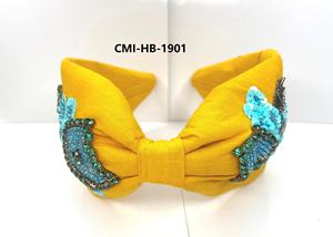 Bandeau brodé à la main pour femmes sur mesure technique de perles dernier accessoire de mode pour la fête et la soirée - Product Image 2