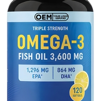 Prix d'usine – Compléments d'huile de poisson oméga 3 en gélules molles JWT – Améliore l'immunité, la santé du cerveau, des articulations, des yeux et du cœur grâce à l'EPA et au DHA