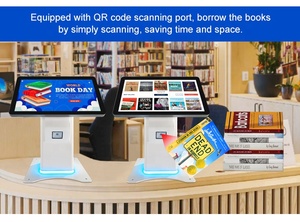 Tabletop 10.6/21.5'' Standing Touch Screen Kiosk 80mm QR <b>Scanner</b> POS Holder Optional Self Ordering Payment Machine POS Kiosk - Product Image 6