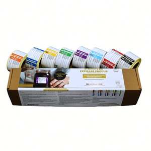 7 rouleaux/lot d'étiquettes rotatives pour les jours de la semaine, 1 x 1 pouce, dissolvables et amovibles, du lundi au dimanche - Product Image 1