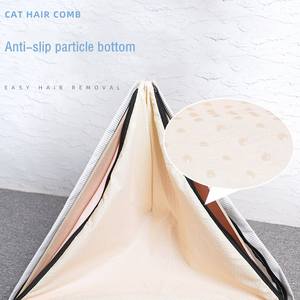 Tente <span class=keywords><strong>tipi</strong></span> pour animaux de compagnie en bois de pin respirant, personnalisable, amovible et lavable, 65x65x65cm, rembourrée en polyester, pour chiens et chats - Product Image 3