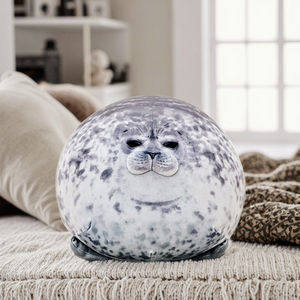 Uyees Schattige Mollige Blob Zegel 3d Gevulde Zachte Kussen Pp Katoen Gevuld Pluche Voor Kinderen Home Decor Verjaardag Baby Spelen - Product Image 2