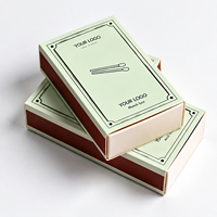 Boîte d'emballage en papier coulissante personnalisée, recyclable, prix usine, pour allumettes, baguettes et articles ménagers – Vente en gros