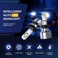 Éclairage automobile H7 LED, feux de croisement/route, feux antibrouillard, température de couleur 6500K, angle de faisceau 270°, 42W, étanche IP67, nouvelle fixation universelle