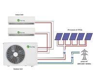 Nouveau climatiseur multi-zones solaire AC/DC de 30000 à 36000 BTU avec panneaux solaires pour la maison ou l'hôtel en stock