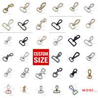 Mousqueton pivotant de luxe en alliage de zinc noir de 38 mm avec boucle de sangle, pivotant à 360 degrés, antirouille, écologique et robuste