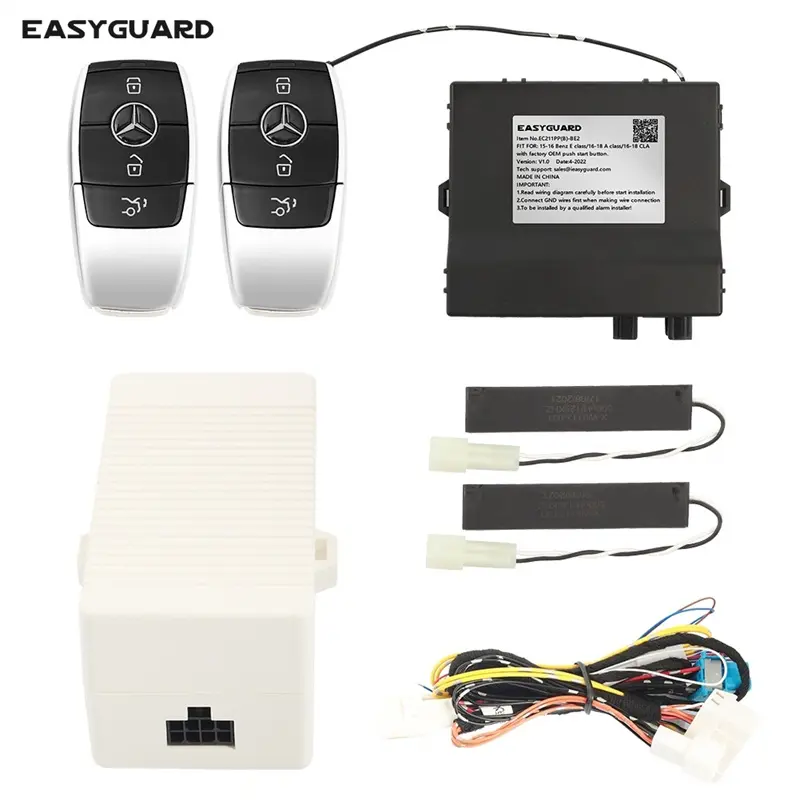 EASYGUARD CAN BUS remote starter fit for benz E class 17-20/18-20 S class/2019 A class with OEM/factory engine start stop button