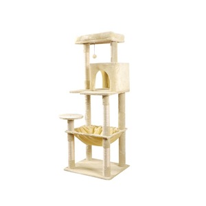 Árbol para gatos con nido de 4 niveles, color sólido, rascador duradero para gatos de interior - Product Image 4