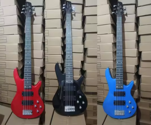 Gitar Bass Elektrik Profesional Berkualitas Tinggi 5 Senar Buatan China dengan Finishing Gloss, Layanan OEM Didukung, Alat Musik - Product Image 2