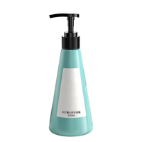 Botella de Plástico PET Cónica de 200 ml con Dosificador para Gel de Ducha, Champú, Acondicionador, Loción Corporal, Pasta de Dientes, Envase para Cosméticos