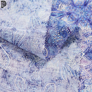 ผ้าป่านสไตล์จีนแห่งชาติผ้าฝ้ายพิมพ์ดิจิตอลลวดลายเรขาคณิตสามารถปรับแต่งผ้า - Product Image 6