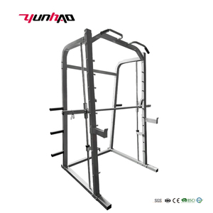 Nhà máy trực tiếp thép <span class=keywords><strong>Smith</strong></span> máy với <span class=keywords><strong>Squat</strong></span> Rack và chim nhỏ huấn luyện viên toàn diện thiết bị tập thể dục đối trọng - Product Image 3