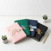Couverture en cuir personnalisée pour agenda mensuel femme, reliure spirale, pages avec index, impression