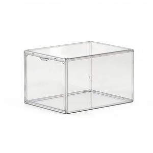 Boîte en acrylique, vitrine transparente anti-poussière pour collections de chaussures, casquettes de baseball, organisateur de chapeaux - Product Image 1