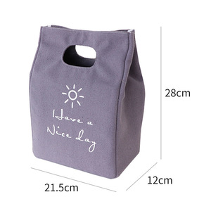 Tùy chỉnh bông vải túi cho Hộp Ăn Trưa cho sinh viên nhỏ Dễ Thương Vải Túi mỹ phẩm bán buôn - Product Image 4