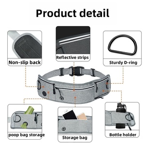 Guinzaglio per cani a mani libere con custodia regolabile in vita e guinzaglio con porta borraccia riflettente <span class=keywords><strong>Bungee</strong></span> <span class=keywords><strong>Dog</strong></span> guinzaglio - Product Image 3