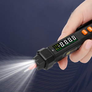 มัลติมิเตอร์ดิจิตอลแบบปากกาตรวจจับแรงดันไฟฟ้าแบบไม่สัมผัส (NCV)  0V-600V AC พร้อมระบบตรวจจับสายไฟที่มีกระแส - Product Image 6