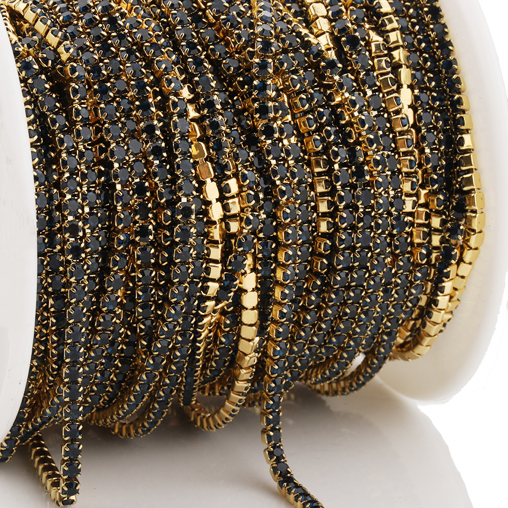 Gold base with black diamond
