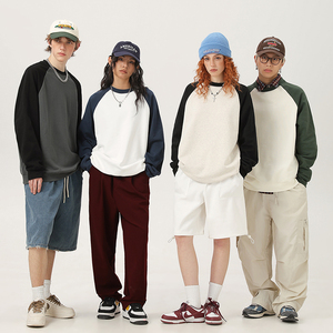 Sudadera Oversize Estilo Urbano con Mangas Raglán, 80% Algodón, 20% Poliéster, Impresión de Logotipo Personalizado, Sudadera Unisex Casual para Hombre - Product Image 2