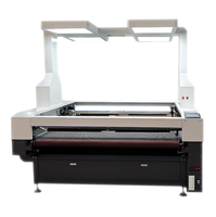 Découpeuse laser CO2 à double tête grande taille avec vision intelligente pour tissus (vêtements, denim, jersey, peluches) - Zone de découpe 190*200 CM